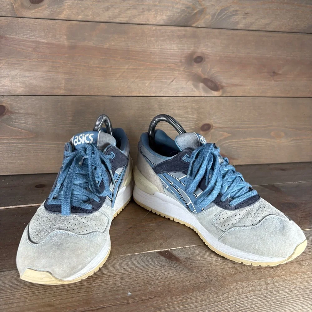 asics gel respector womens size 7 shoes blue athletic running sneakers
